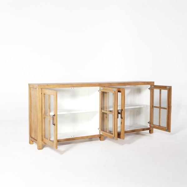 Enfilade en bois massif naturel de pin 210 cm - Ashford