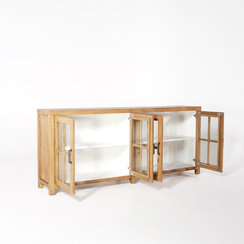 Enfilade en bois massif naturel de pin 210 cm - Ashford