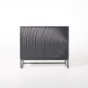 Buffet moderne et design en bois massif noir 85 cm - Radian