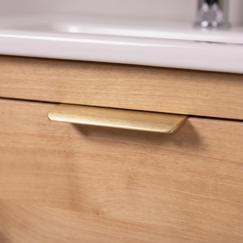 Meuble de salle de bain double vasque en bois massif - Sylva