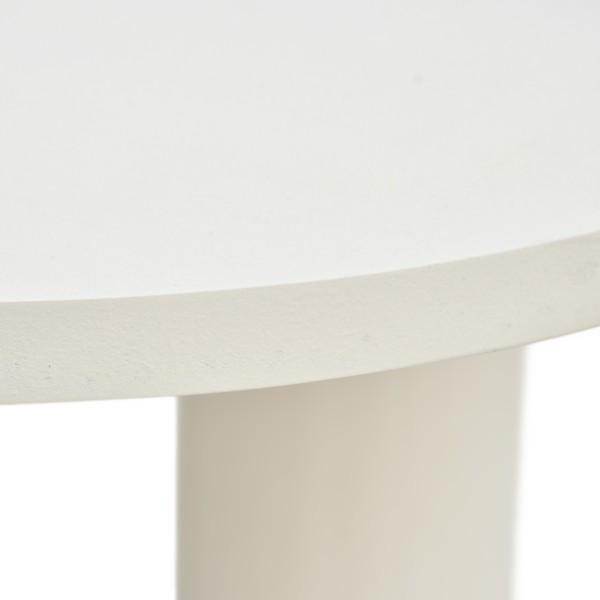 Table basse design blanche en marbre composite - Arco