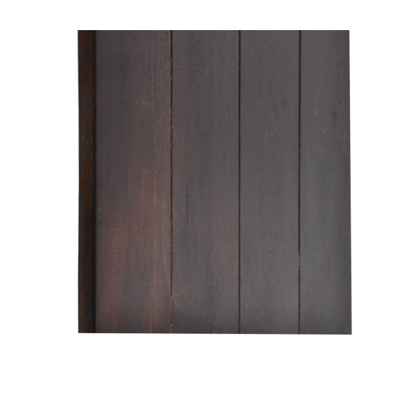 Lot de 2 tables basses gigognes en bois massif foncé - Isak