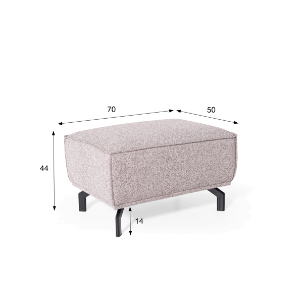 Pouf en tissu - Zoya