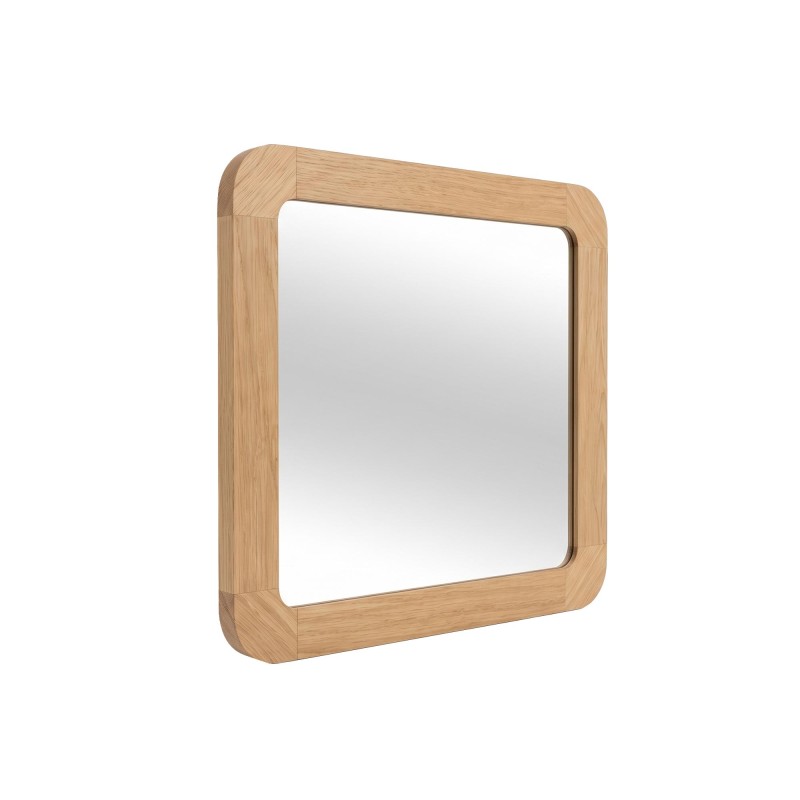 Miroir de salle de bain carré 70 cm x 70 cm avec bords arrondis