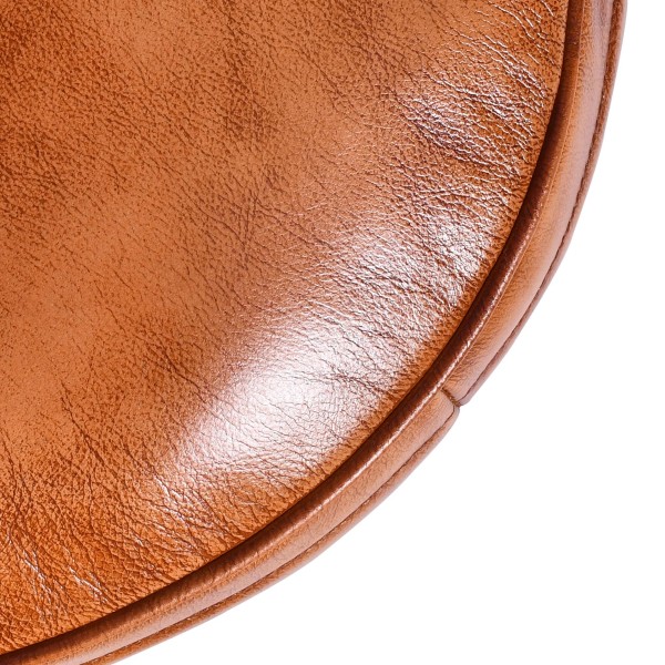 Pouf rond en cuir - Savoy