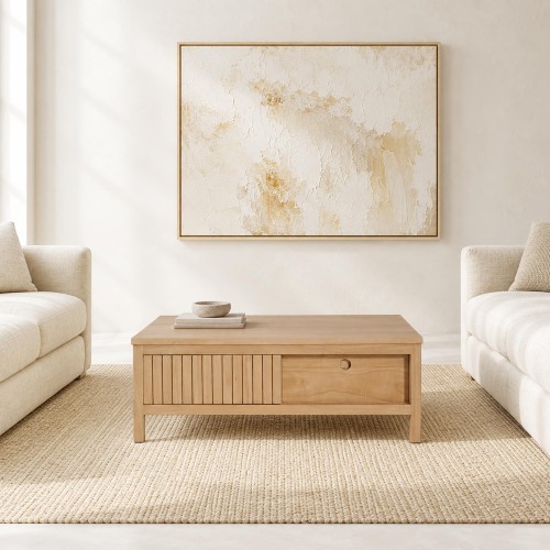 Table basse en bois massif - Rohini
