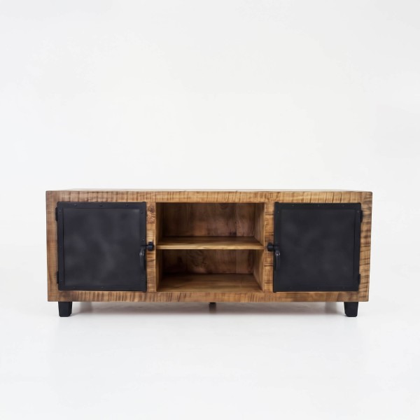 Meuble TV bois & métal 150 cm - Brooklyn