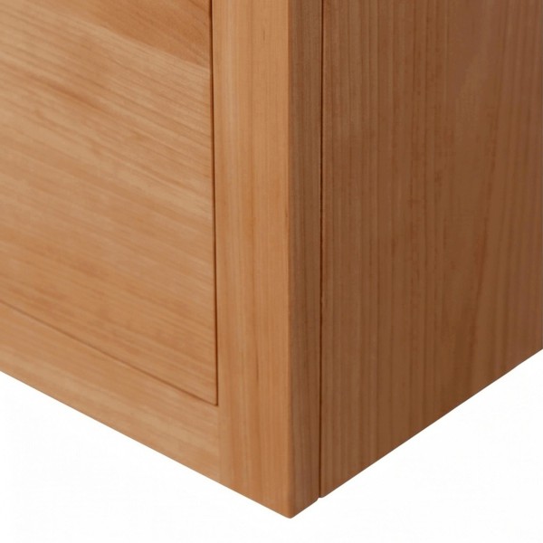 Meuble de salle de bain simple vasque en bois massif de teck - Sylva