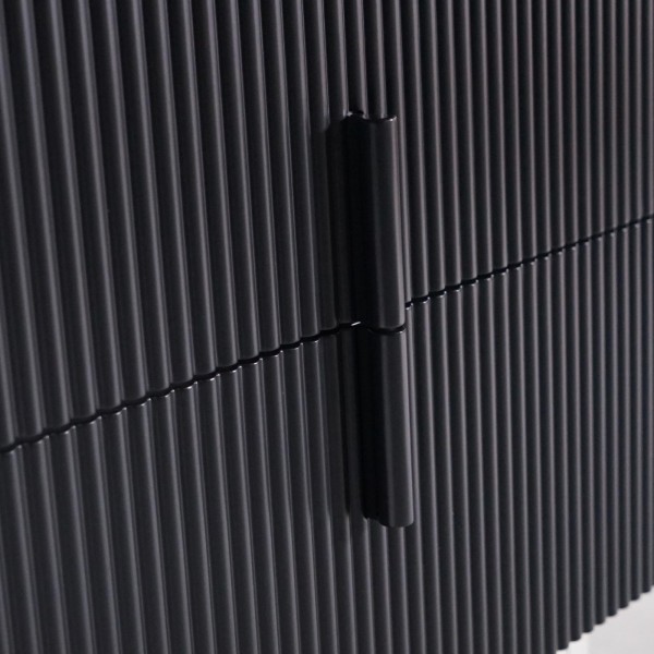 Meuble de salle de salle de bain simple vasque suspendu anthracite avec plateau céramique marbré 75 cm - Covellite