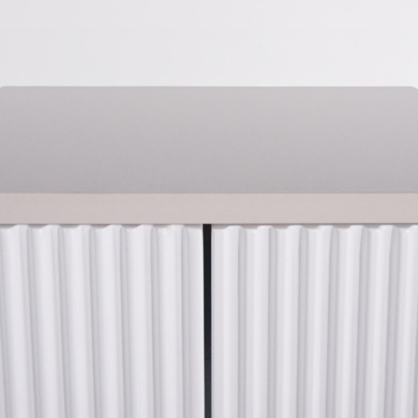 Meuble sous vasque suspendu blanc avec plan en céramique 150 cm - Olivine