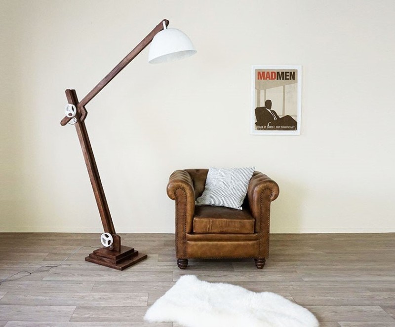 Lampe industrielle sur pied Acrobat WHITE