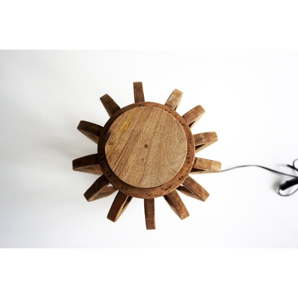 Lanterne artisanale en manguier 46 cm