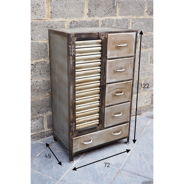 Buffet industriel finition antique