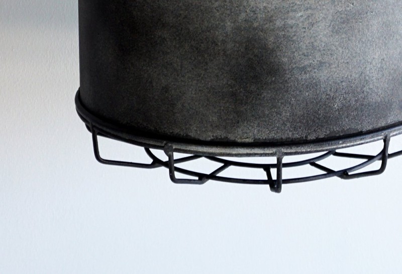 Suspension industrielle en métal 28 cm - Berlin