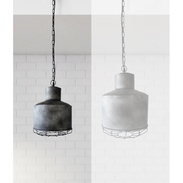 Suspension industrielle en métal 28 cm - Berlin