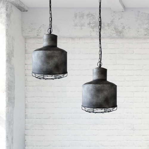 Suspension industrielle en métal 28 cm - Berlin
