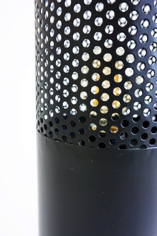 Lampadaire industriel en métal noir 55 cm - Candle