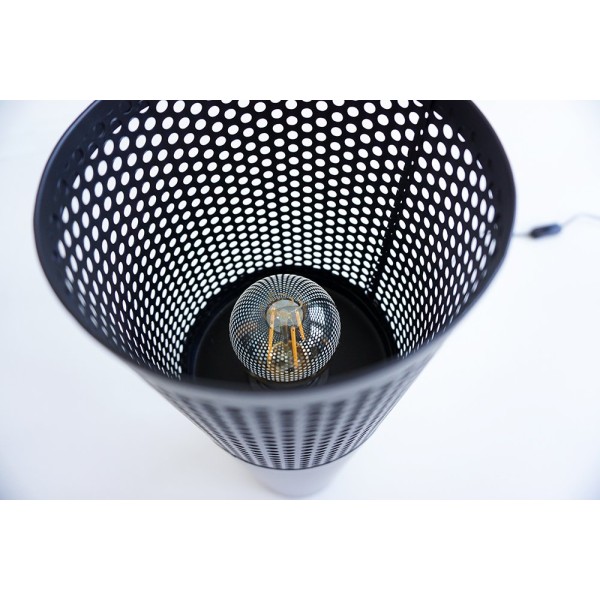 Lampadaire industriel en métal noir 55 cm - Candle