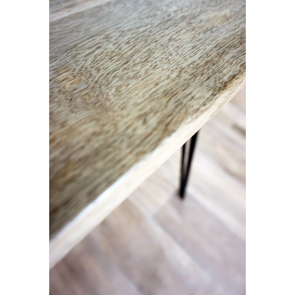 Bureau industriel en bois et métal