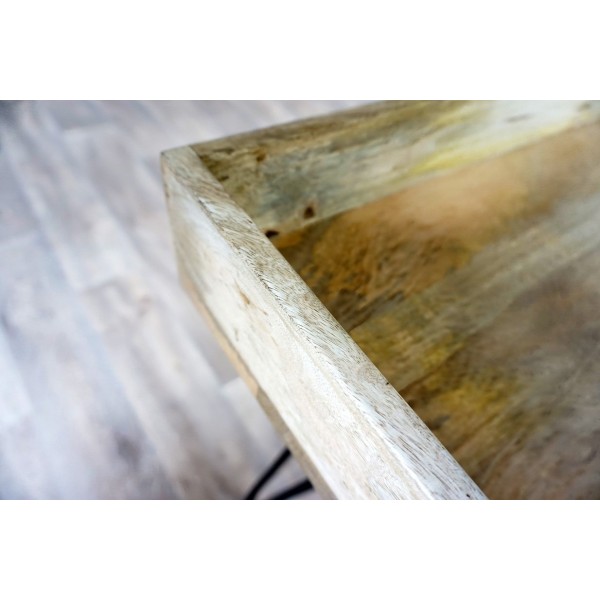 Bureau industriel en bois et métal