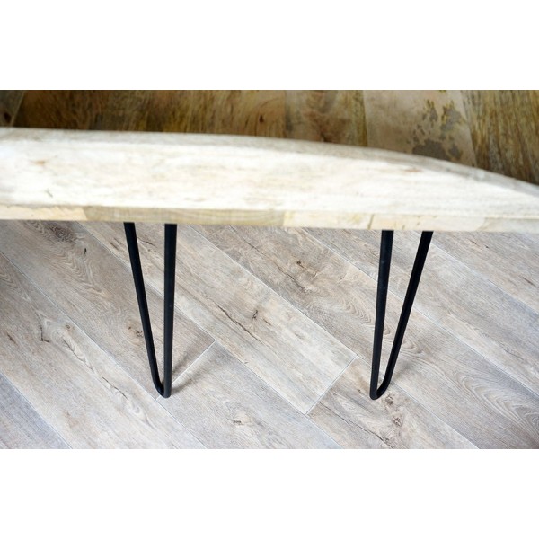 Bureau industriel en bois et métal