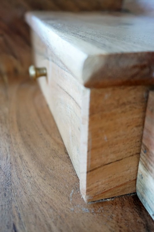 Console industrielle bois et métal