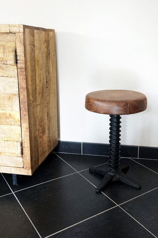 Tabouret industriel ressort