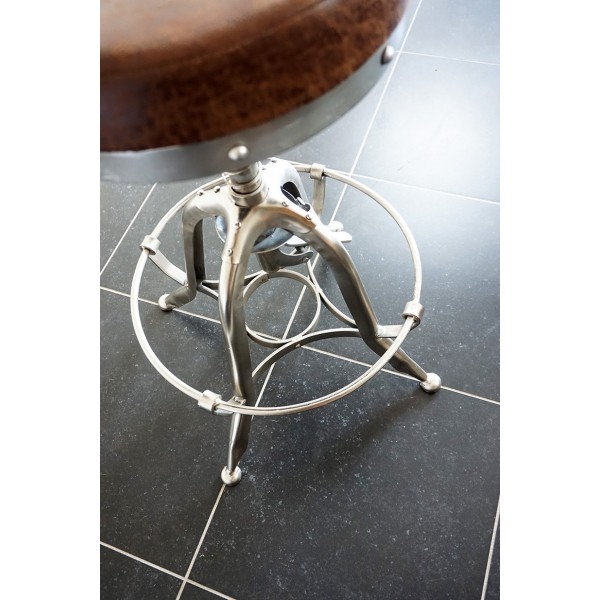 Tabouret industriel cuir