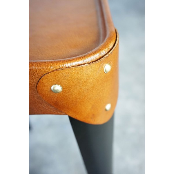 Tabouret de bar en cuir - New Orleans
