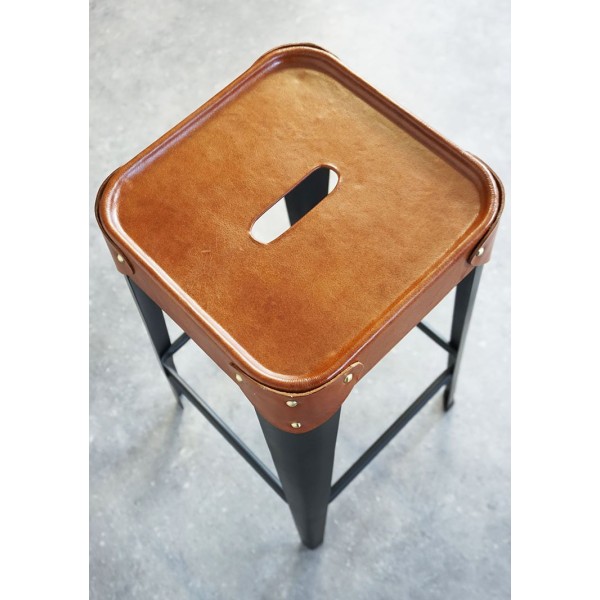 Tabouret de bar en cuir - New Orleans
