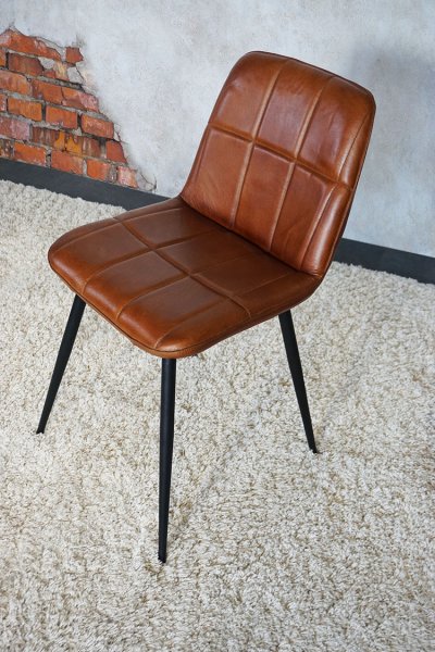 Chaise vintage en cuir - Portobello