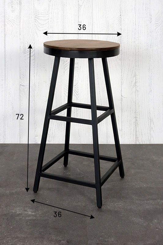 Tabouret de bar industriel