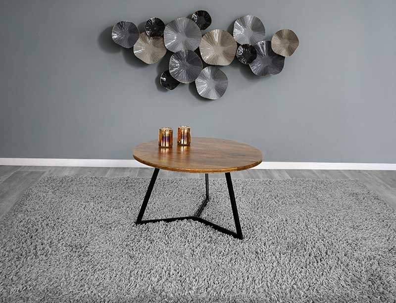 Table basse ronde avec pieds en métal - Touch