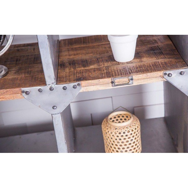 Grand vaisselier industriel finition naturelle