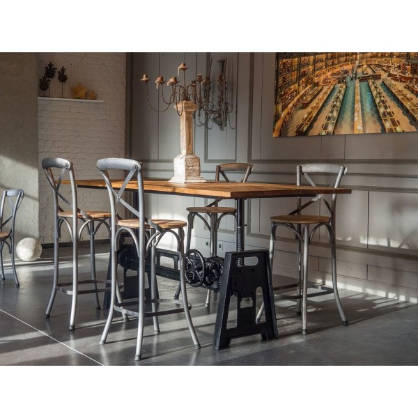 Table industrielle réhaussable