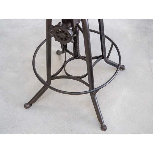 Tabouret de bar bois et métal