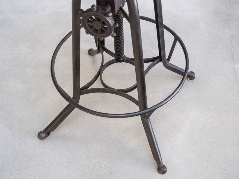 Tabouret de bar bois et métal