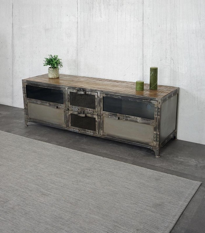 Meuble TV industriel Bois & Métal