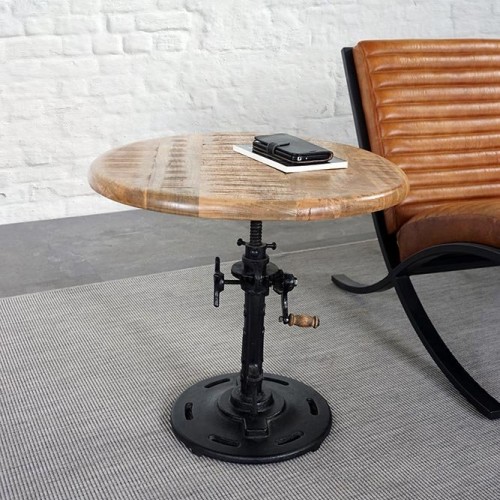Table d'appoint industrielle réhaussable