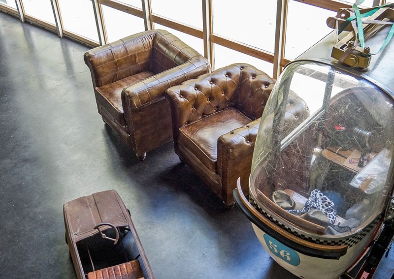 Fauteuil Chesterfield cuir 1 place