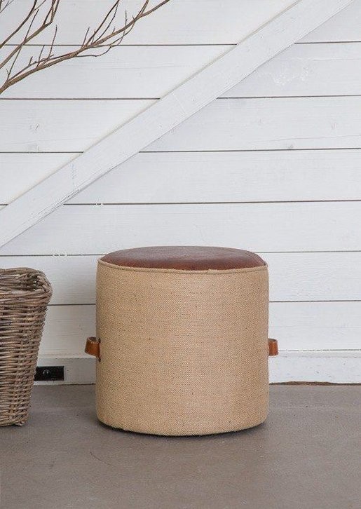 Pouf industriel "100% character"