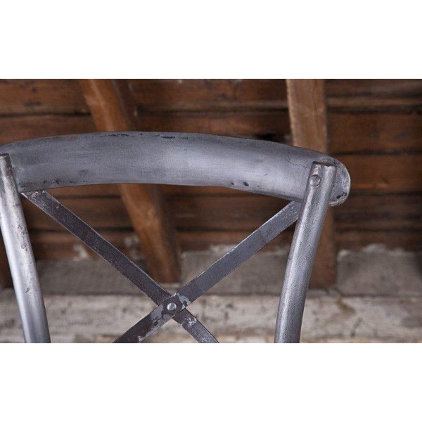 Chaise haute bistrot bois metal