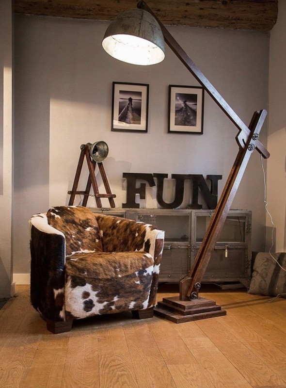 Lampe industrielle sur pied Acrobat