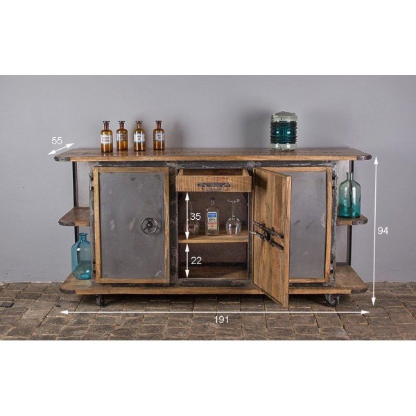 Buffet coffre fort
