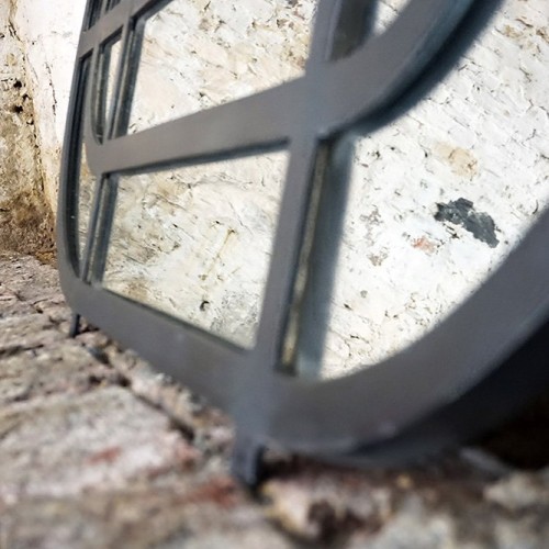 Miroir industriel ovale