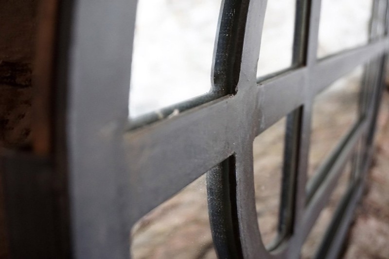 Miroir industriel ovale 120 X 60 cm