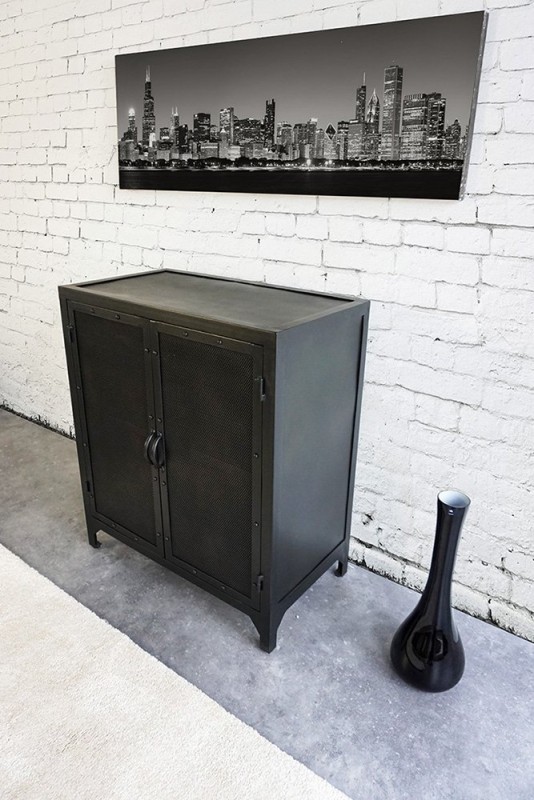 Petite armoire industrielle en métal - Chicago