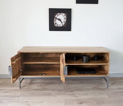 Meuble TV bois métal exotique CHIC