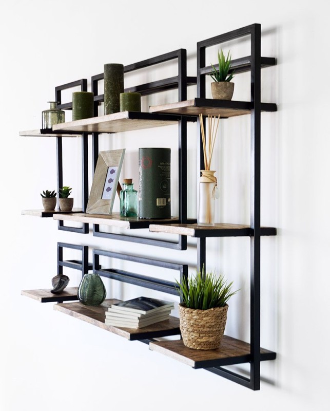 Etagère bois et métal 70 x 60 - Selfsh