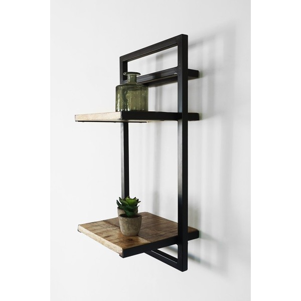 Etagère bois et métal 30 X 60 - Selfsh